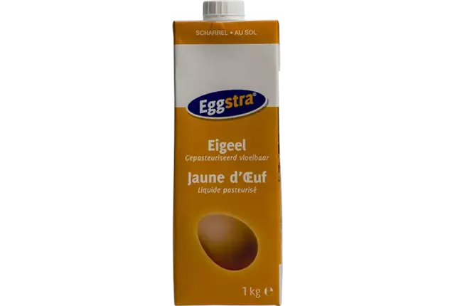 Eigeel vloeibaar Eggstra 1kg kist 6 stuks